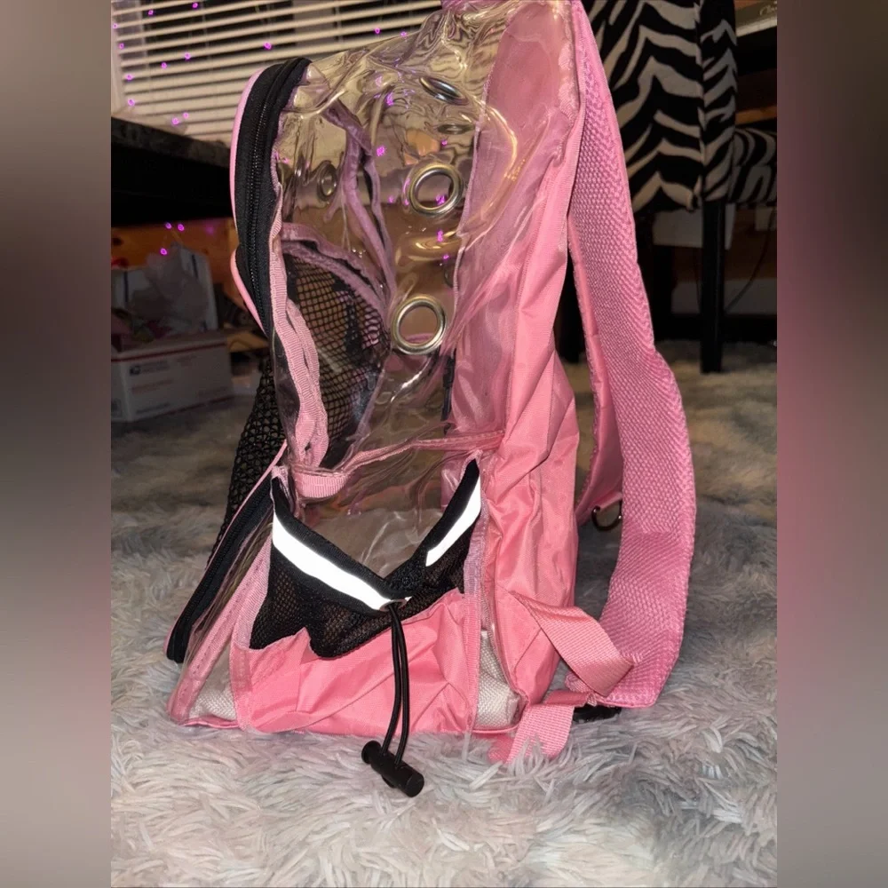 Yudodo Pink Mesh breathable Large Pet Carrier Backpack NWT